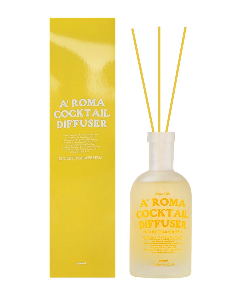 カクテルディフューザー イングリッシュ ペアー&フリージア 韓国発フレグランスブランド「A'ROMA」 COCKTAIL DIFFUSER