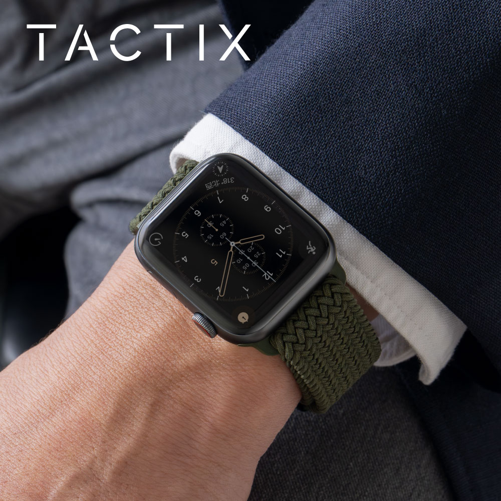 Apple Watch (42／44／45／46／49mm)用 マグネティックループ カーキグリーン タクティカルカラー TACTIX(タクトナイン)