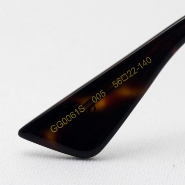 グッチ サングラス GUCCI GG0061S 005(56mm ゴールド): GLASS MANIA
