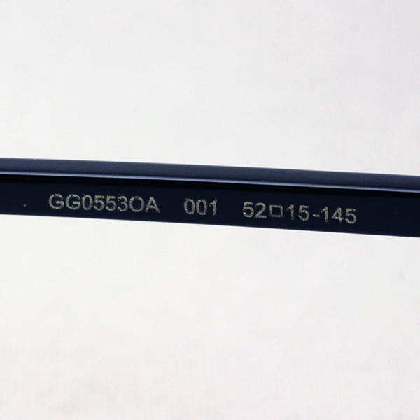 グッチ メガネ GUCCI GG0553OA 001(52mm ブラック): GLASS MANIA
