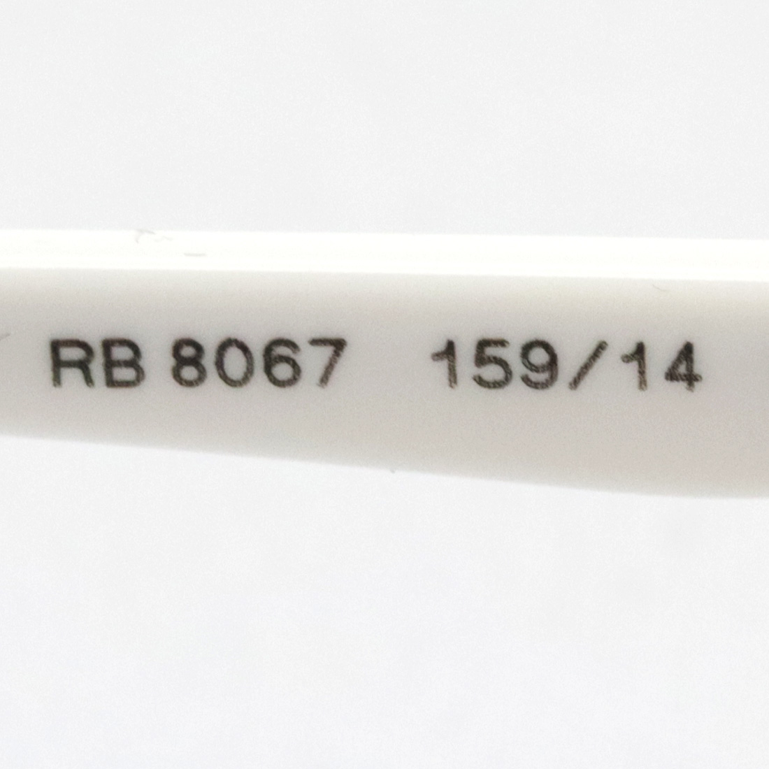 レイバン サングラス Ray-Ban RB8067 15914(57mm ホワイト): GLASS