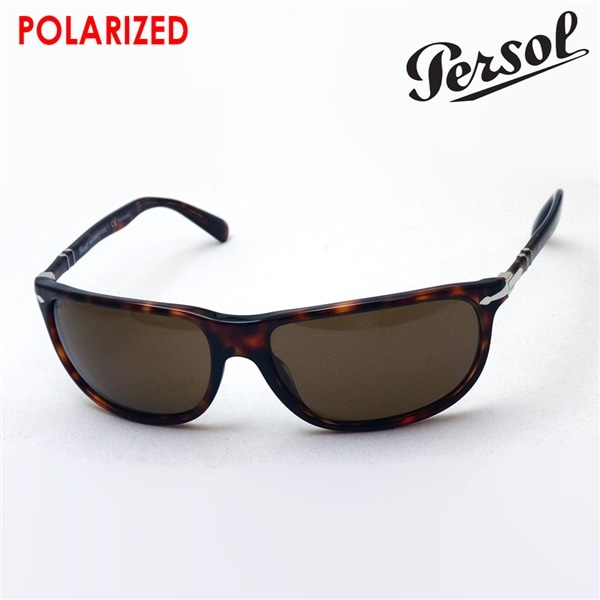 persol ペルソール レディース用サングラス Authentic Persol PO3204S 95/58 Sunglasses Black  w/ Green Polarized *NEW* 54mm