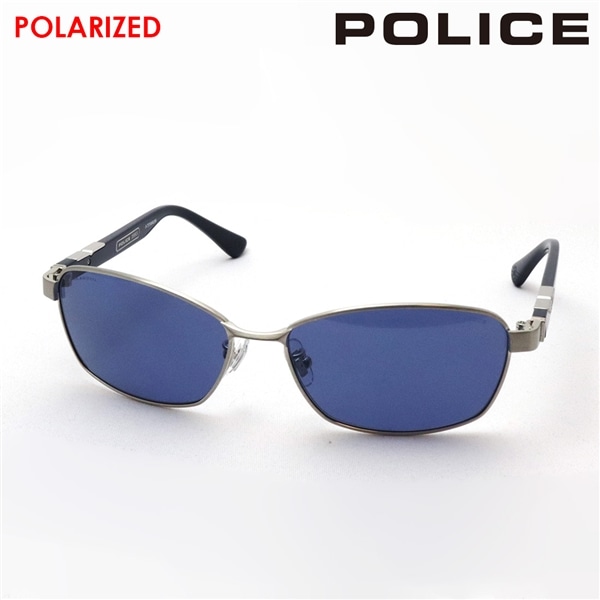 ポリス 偏光サングラス POLICE SPLG36J G34P(60mm シルバー): GLASS