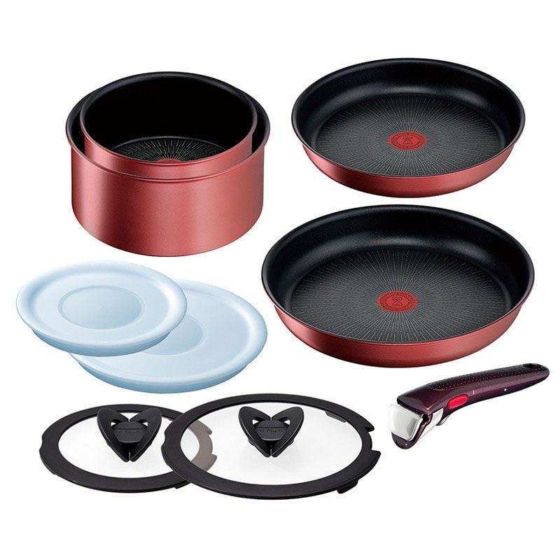 T-fal ティファール インジニオ・ネオ IHルージュ・アンリミテッド セット9 IH・ガス火対応 ルージュ セット9