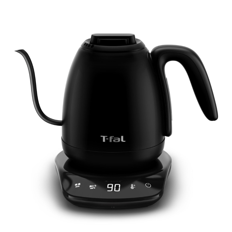 T-fal ティファール カフェ ロック コントロール 0.8L ブラック 温度設定あり KO9208JP