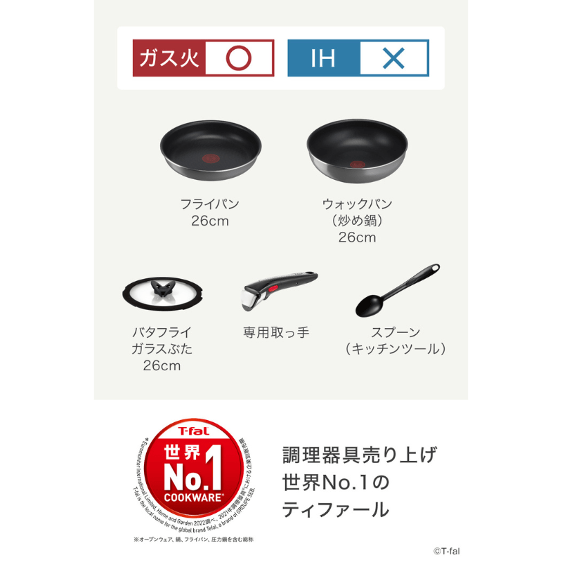 オンライン限定品 T-fal ティファール インジニオ・ネオ フレーズグレー ベーシック セット5 L16190 セット5