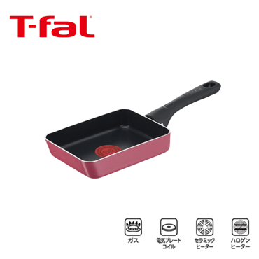 T-fal ティファール クランベリーレッド エッグロースター 12x18cm B55918 ガス火