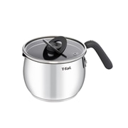 T-fal ティファール オプティスペースIH ステンレス マルチポット チャコールグレー 16cm G74683 IH・ガス火対応