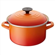 ル・クルーゼ EOS キャセロール 20cm オレンジ ホーロー 鍋 両手鍋 ガス IH 対応 56002200900000