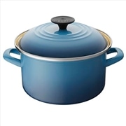 ル・クルーゼ EOS キャセロール 20cm マリンブルー ホーロー 鍋 両手鍋 ガス IH 対応 56002205360000