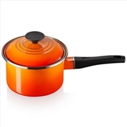 ル・クルーゼ EOS ソースパン 16cm オレンジ ホーロー 鍋 片手鍋 ガス IH 対応56001160900000