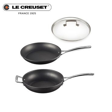 《期間限定特別セット》ル・クルーゼ TNS Promotion TNS シャロー・フライパン & ディープ・フライパン 26cm w / ガラスフタ セット 4110101696SET