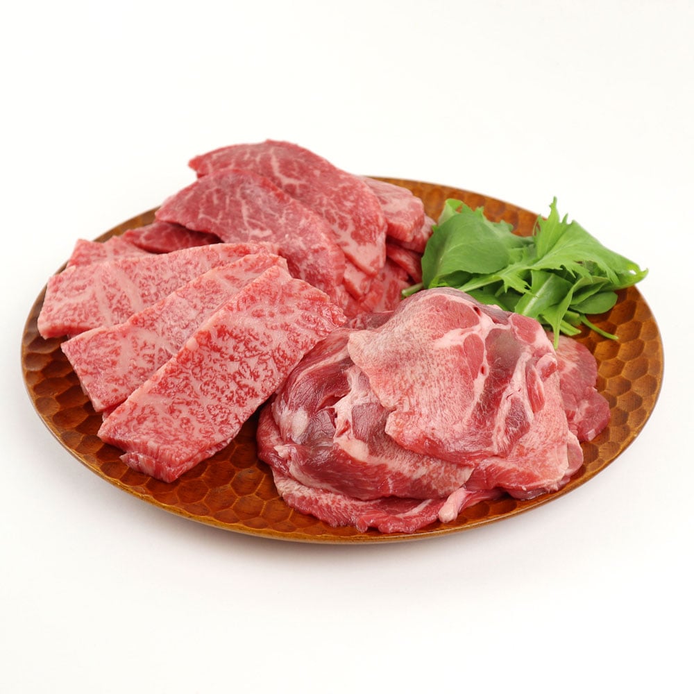 【S】黒毛和牛もも・ロース焼肉用(米国産解凍牛タン入り) 700g(もも250g/ロース200g/牛タン250g) | D+2 / 着日指定必須 / 消費期限:発送日より3日間