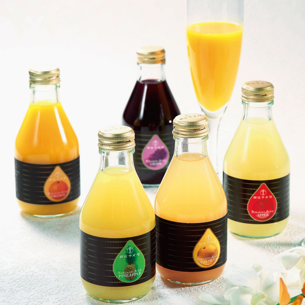 【お中元】【WRN】銀座千疋屋 銀座ストレートジュース 180ml×10本入(5種10本) PGS-129N3 | 沖縄・離島配送不可 / お届け期間は6月15日から