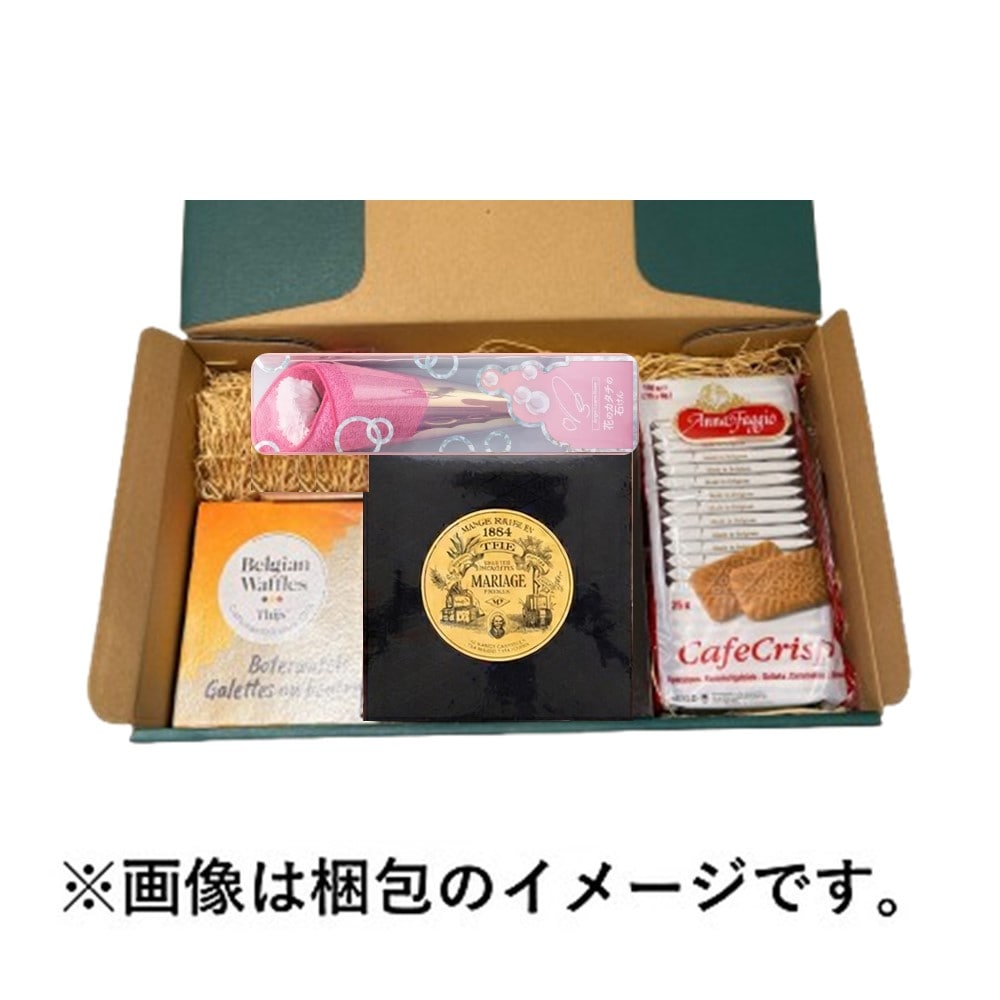 【母の日ギフト#3】 焼き菓子と紅茶のセット バスフラワー・母の日カード付