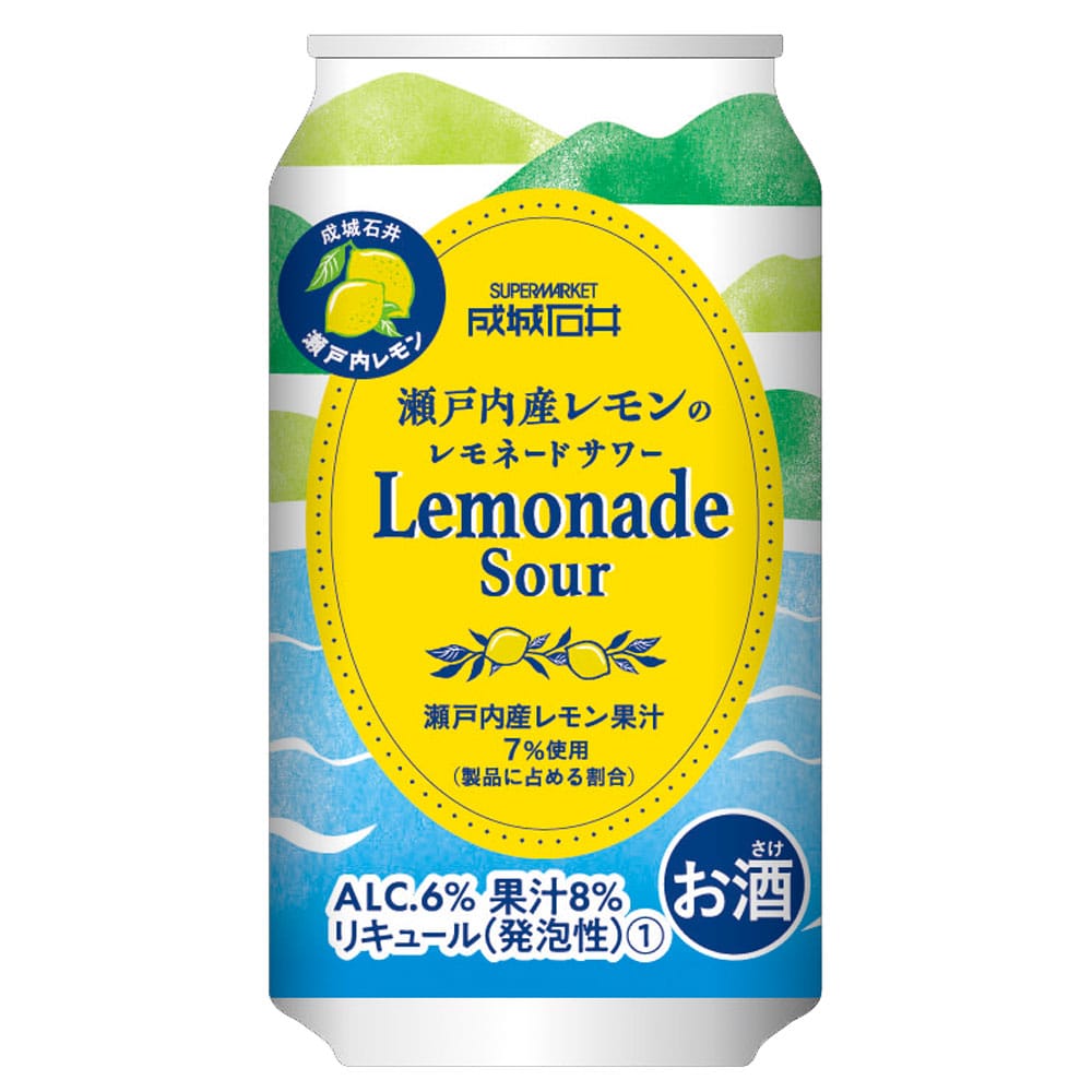 【送料込み】成城石井瀬戸内産レモンのレモネードサワー 350ml×6本