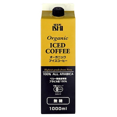 【冬の福袋#18】【EK】まとめ買い企画 成城石井 ペルー産最高等級アラビカ豆 オーガニックアイスコーヒー無糖 1000ml 12本