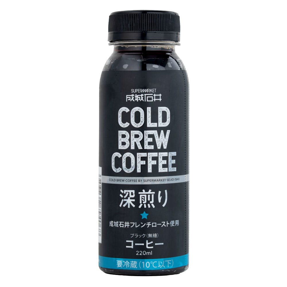 成城石井 深煎りコールドブリューコーヒー無糖 220ml×6本