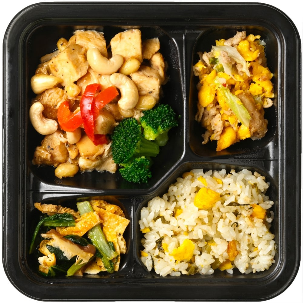 成城石井 やまだ式ロカボBento 鶏肉カシューナッツと豚肉玉子炒めの中華風弁当 1食