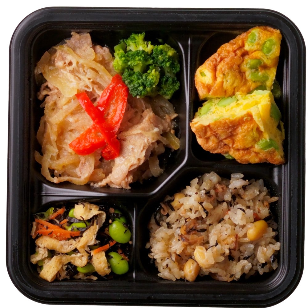 成城石井 やまだ式ロカボBento 豚の生姜焼きと枝豆入り玉子焼きの和風弁当 1食