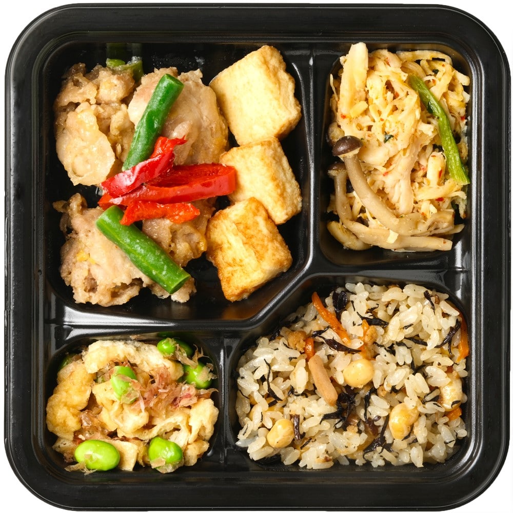 成城石井 やまだ式ロカボBento 豚肉西京焼きと蒸し鶏きのこ炒めの和風弁当 1食