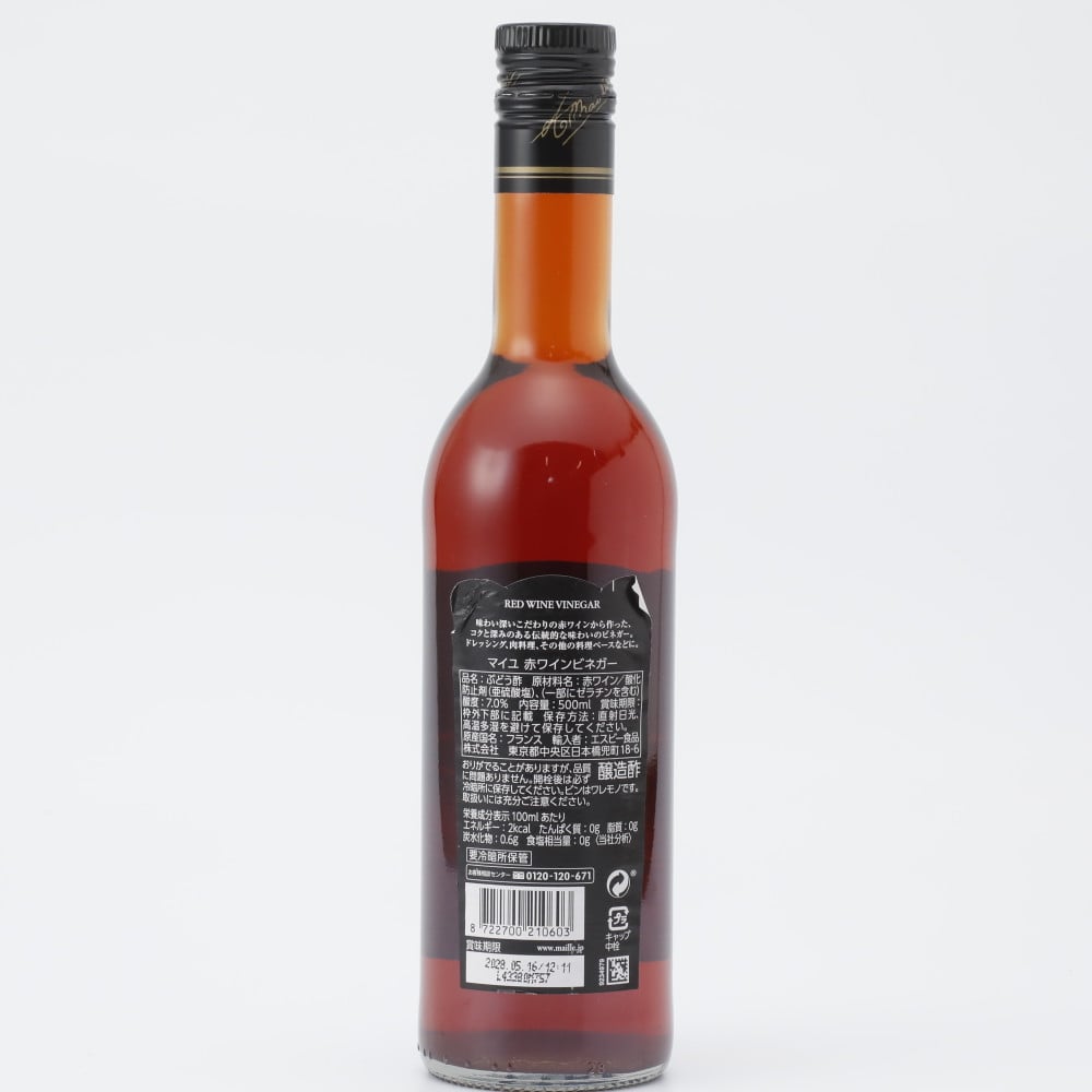 マイユ 赤ワインビネガー500ml 500ml
