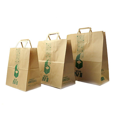 【Lサイズ】 オリジナル紙袋/ ショッピングバッグ エコバッグ