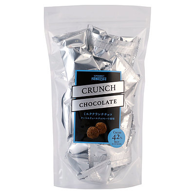 【送料込み】成城石井 ミルククランチチョコ~クーベルチュールチョコレート使用~ 110g×3個(個包装込) | D+2