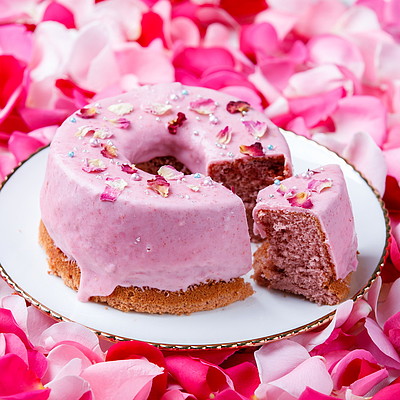 【お取り寄せ】【W】アピローズ ローズシフォンケーキ 1個 | 沖縄・離島配送不可