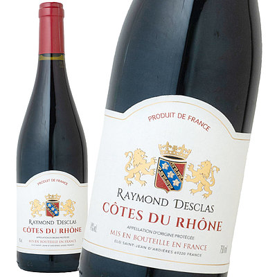 フランス コートデュローヌ コート デュ ローヌ レイモン デスクラ 750ml