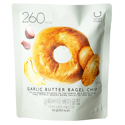 ディライトプロジェクト ガーリックバター風味ベーグルチップ 60g