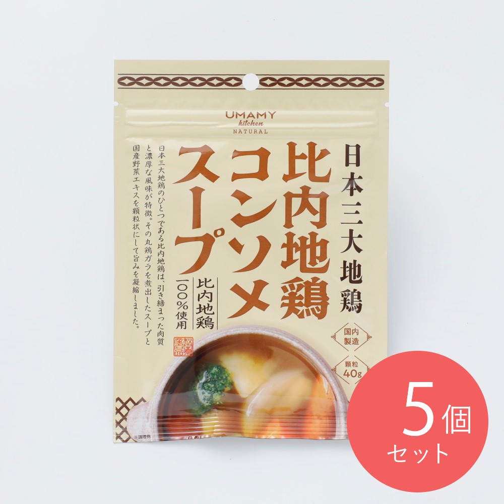 ノリットジャポン 比内地鶏コンソメスープ 40g×5個