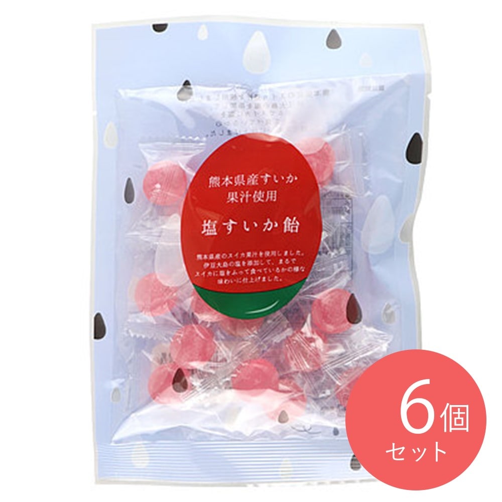 リズミックアンドベル 塩すいか飴 70g×6袋