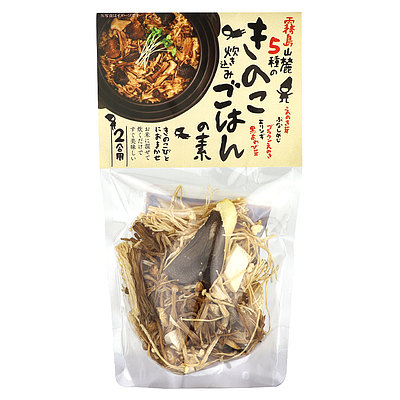 玉光園 霧島山麓5種のきのこ炊き込みご飯の素 70g(2合用): 成城石井