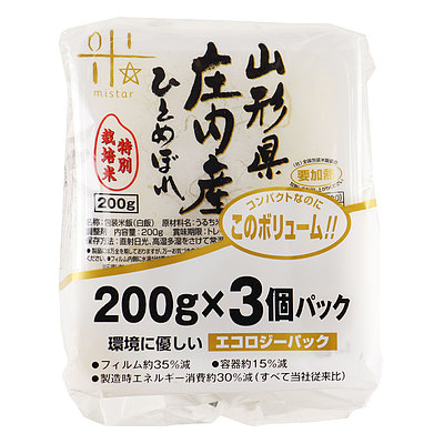 まいすたぁ 山形県庄内産特別栽培米 ひとめぼれ 200g×3p: 成城石井 