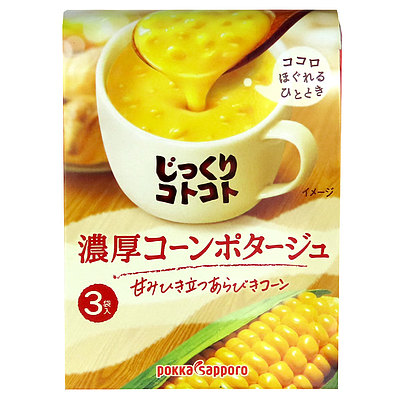 ポッカサッポロ じっくりコトコト濃厚コーンポタージュ 3P×5個: 成城