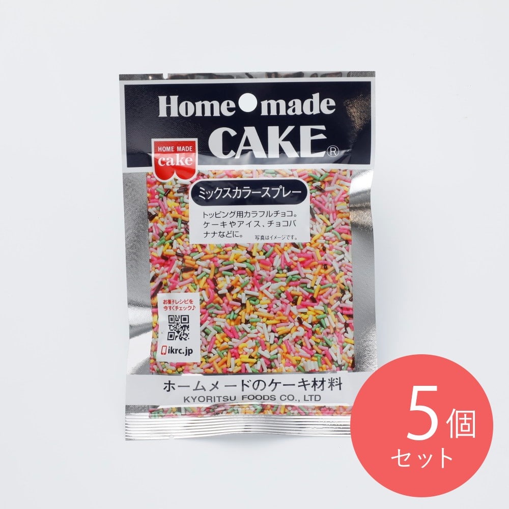 共立食品 ミックスカラースプレー 50g×5個