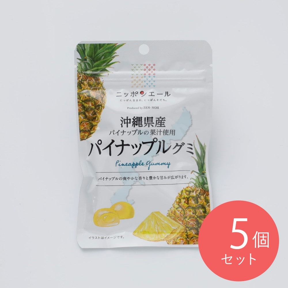 全農食品 沖縄県産パイナップルグミ 40g×5個