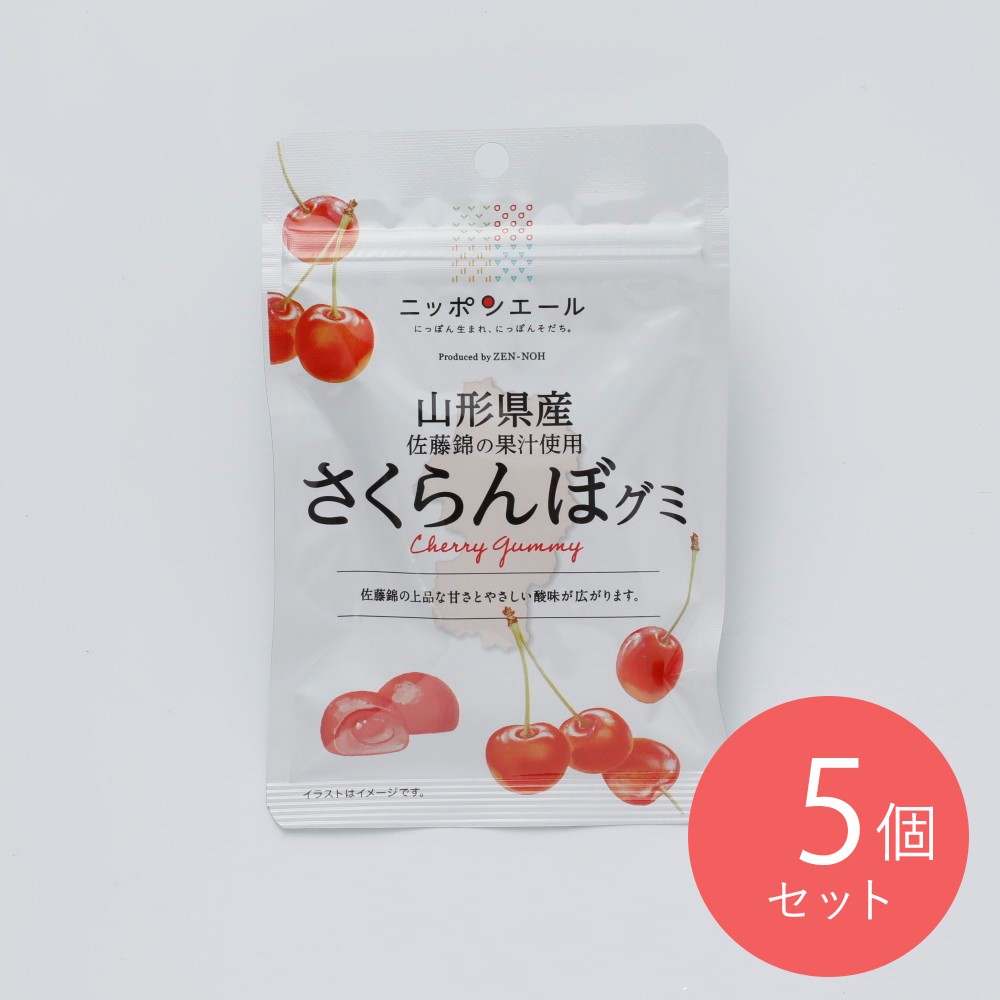 全農食品 山形県産さくらんぼグミ 40g×5個