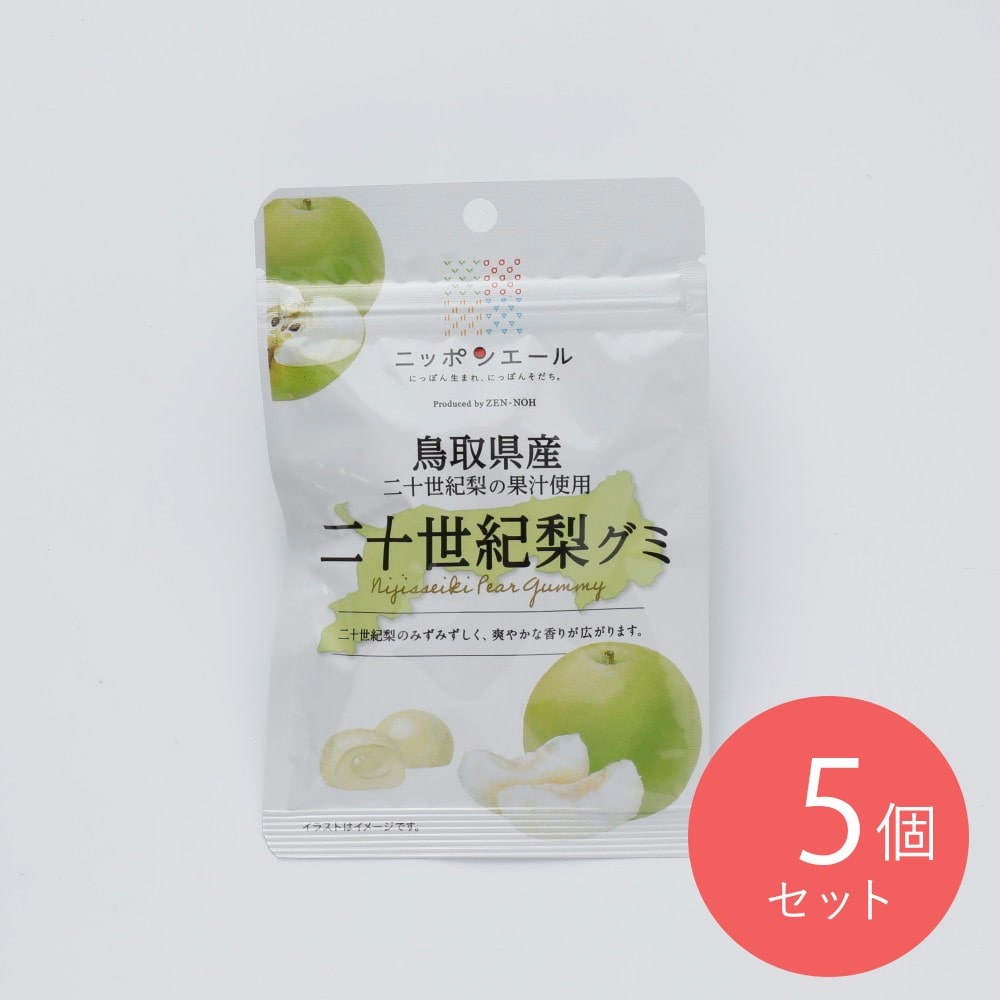 全農食品 鳥取県産20世紀梨グミ 40g×5個