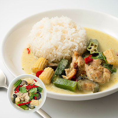 成城石井自家製 グリーンカレー(ジャスミンライス使用) 1個 | D+2 / 消費期限:発送日より2日間 / 年内お届け12月26日注文まで / 1月1-6日着不可