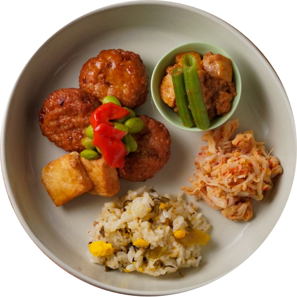 成城石井 やまだ式ロカボBento 肉団子の黒酢あんかけと麻婆豆腐の中華風弁当 1食