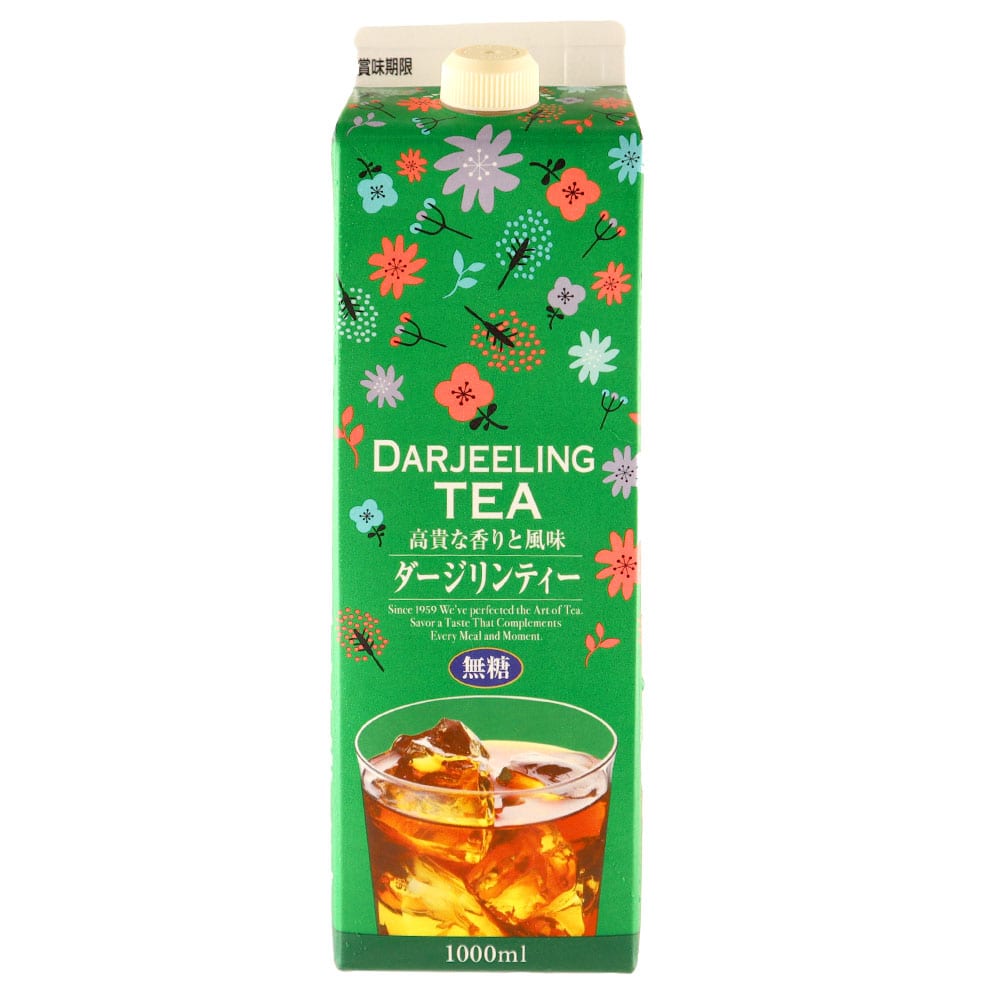 ジーエスフード ダージリンティー無糖 1000ml