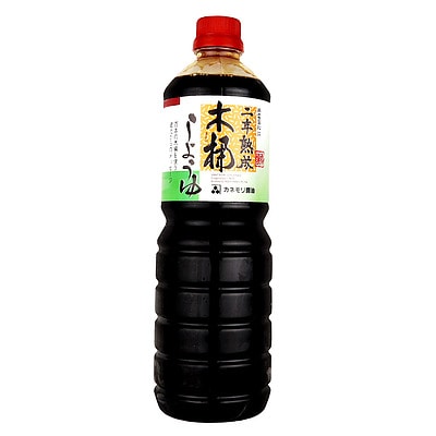 カネモリ 2年熟成木桶醤油 1000ml