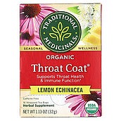 トラディショナルメディシナル 有機スロートコートレモン＆エキネシア 2g×16p