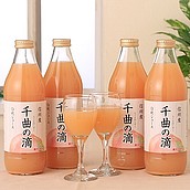 【お歳暮】【W】信州産白桃ジュース千曲の滴 1000ml