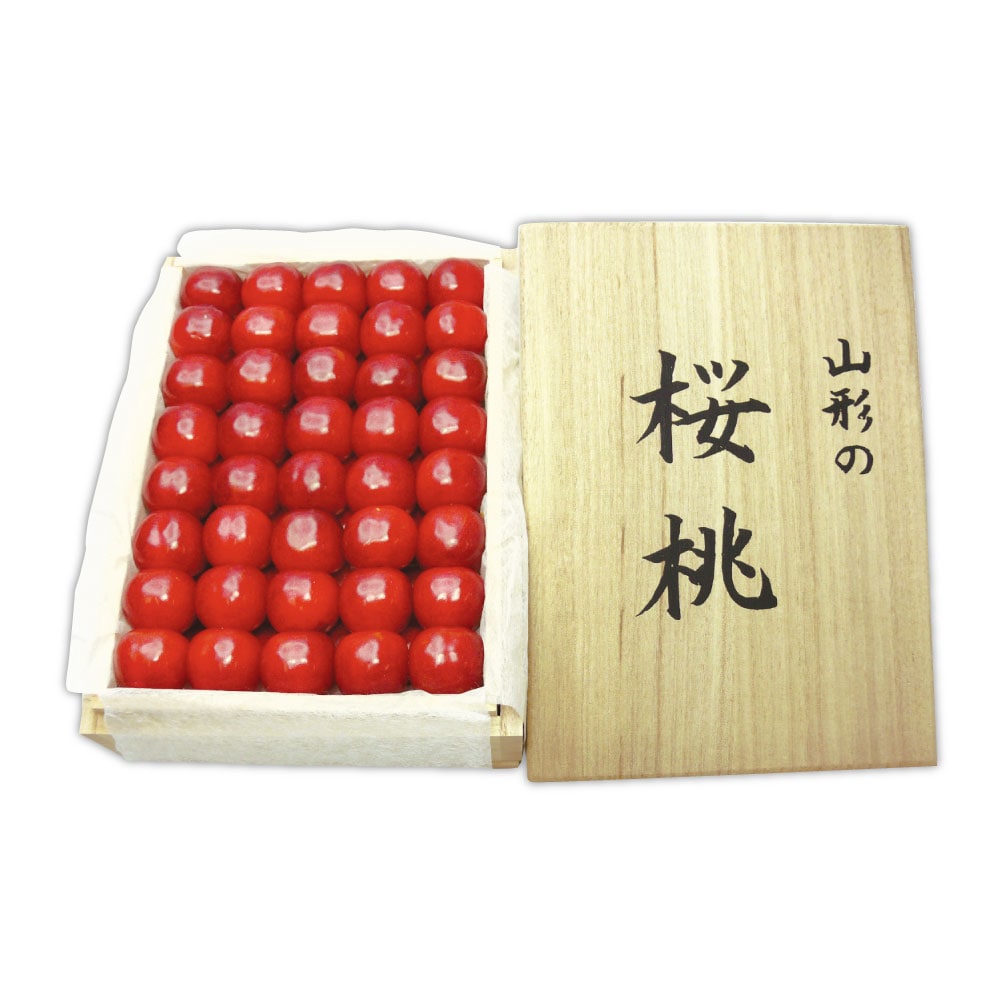【お中元】【WNF】山形県村山地区 さくらんぼ「佐藤錦」桐箱 約500g(2Lサイズ) | 着日指定不可 / 沖縄・離島配送不可 / 6月中旬より順次お届け