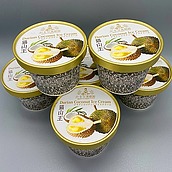 【お取り寄せ】【W】かをり果樹園 ドリアンアイスクリームココナッツミルク 6個 | 沖縄・離島配送不可