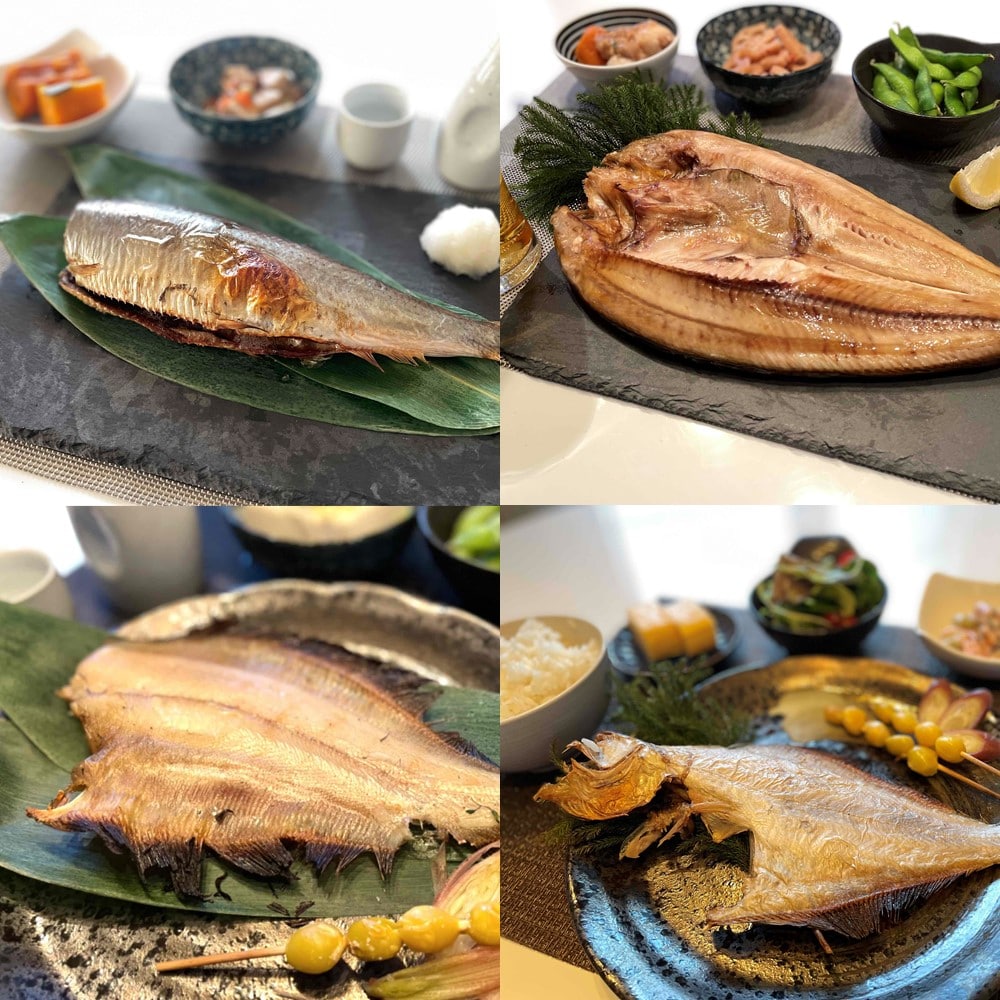 【お取り寄せ】【WN】フジウロコ 特選北海道産一夜干セット 4種 8枚入り