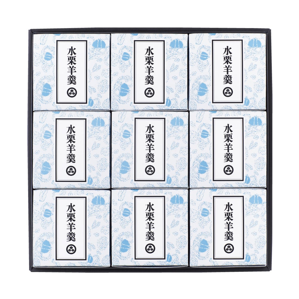 【お中元】【E】小布施堂 水栗羊羹 80g×9個
